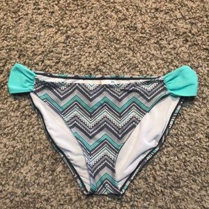 O’Rageous Turquoise/Gray Bikini Bottom Size XL
